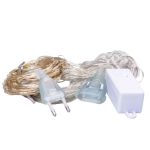 Гірлянда штора світлодіодна GarlandoPro 200LED Роса 3х3м 8 режимів 10 ниток гірлянда роса на ялинці Жовтий 173308Y