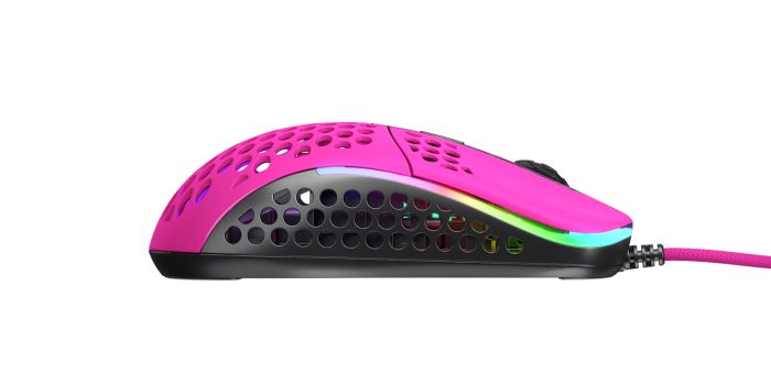 Миша Xtrfy M42, USB-A, RGB, рожевий