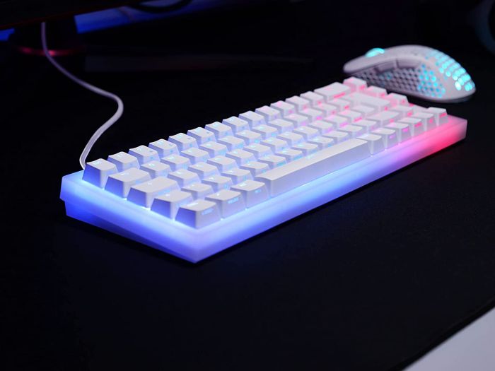 Клавиатура механическая Xtrfy K5 68Key, Kailh Red, USB-A, EN/UA, Hot-swap, RGB, белый