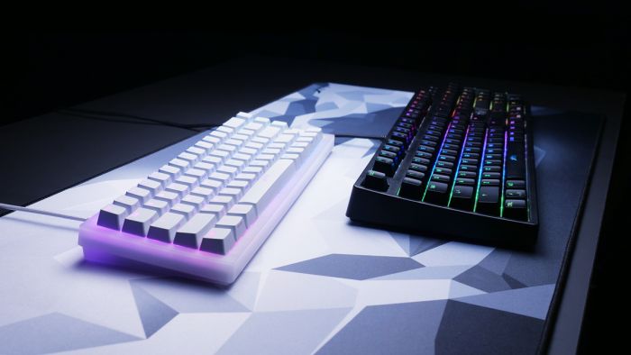 Клавиатура механическая Xtrfy K5 68Key, Kailh Red, USB-A, EN/UA, Hot-swap, RGB, белый