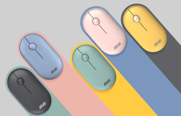 Мышь 2E MF300 Silent, WL/BT, графитово-чёрный