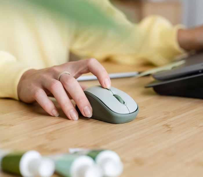 Мышь Trust Yvi+ Silent ECO, WL, Зелений