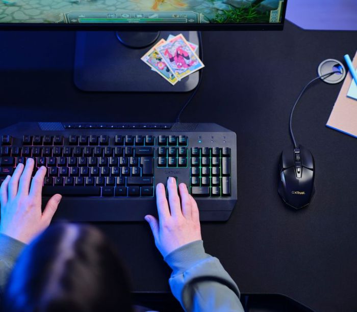 Миша Trust GXT 109 Felox, RGB, USB-A, чорний