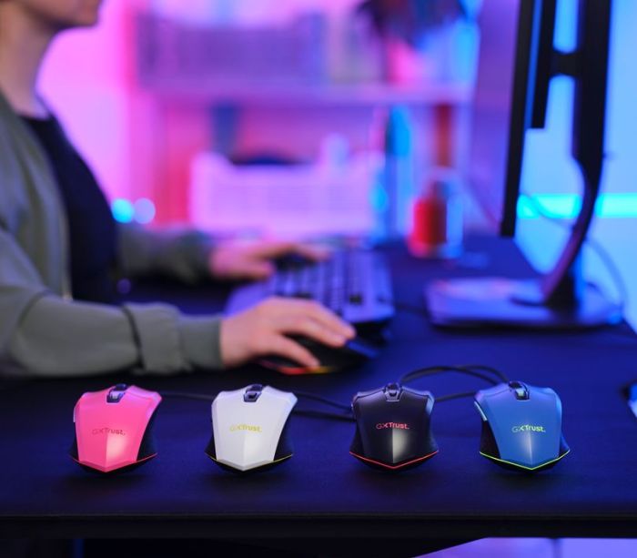 Миша Trust GXT 109 Felox, RGB, USB-A, чорний