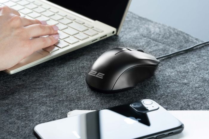 Мышь 2E MF150, USB-A, чорний
