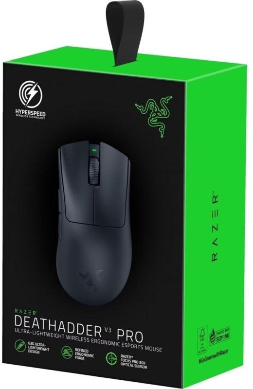 Миша Razer Deathadder V3 Pro, USB-A/WL/BT, чорний