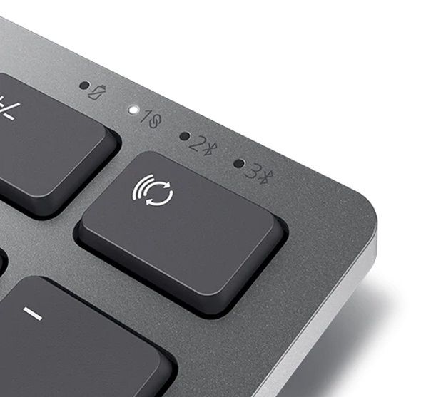 Комплект Dell Premier Multi-Device Wireless Keyboard and Mouse - KM7321W - Ukrainian (QWERTY)