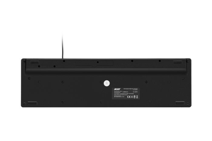Клавіатура мембранна Acer OKW010, 115key, USB-A, EN/UKR/RU,чорний
