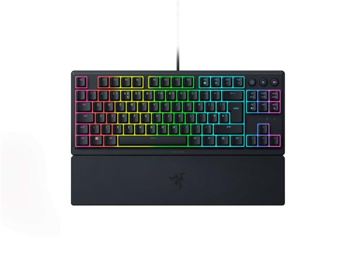 Razer Keyboard mechanical Ornata V3 TKL 84key, Mecha-Membrane Switch, USB-A, EN/UK, RGB, black