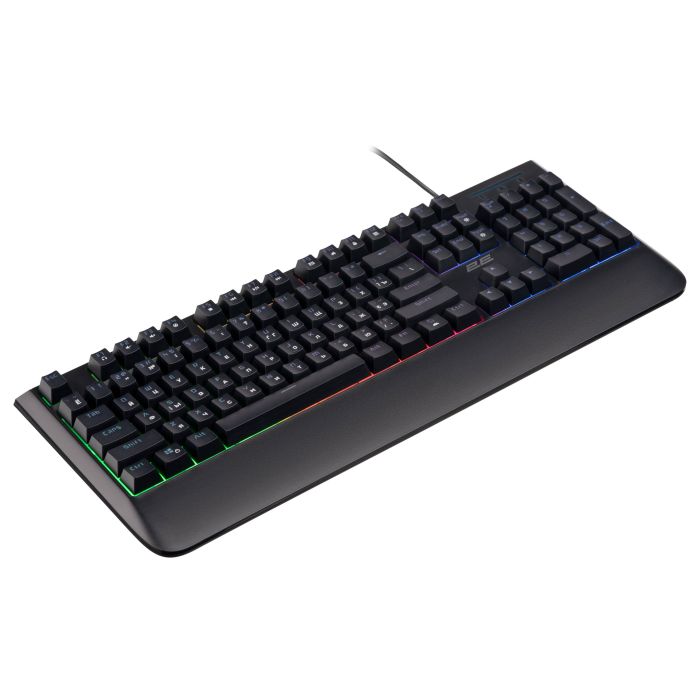 Клавіатура мембранна 2E GAMING KG325 104key, USB-A, EN/UA/RU, LED, чорний