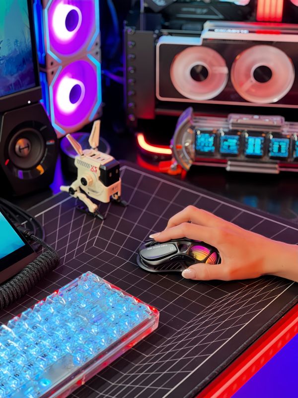 Миша GravaStar Mercury M2, BT/WL/USB-A, RGB, чорний