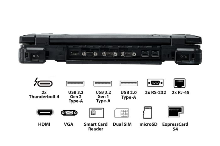 Ноутбук Durabook Z14 Basic 14" FHD Touch AG Intel i7-1165G7, 16GB, F512GB, UMA, LTE, Win11P