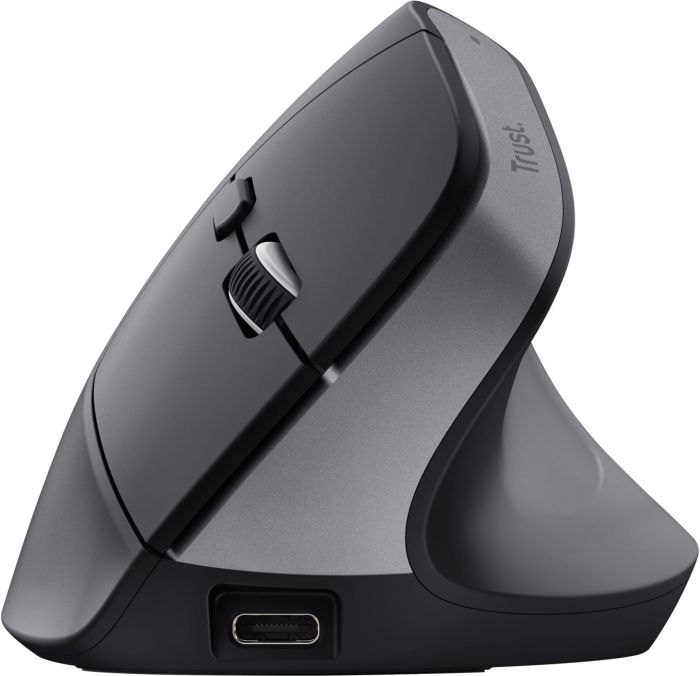 Mouse Trust Bayo + Ergonomic, BT/WL/USB-A, black