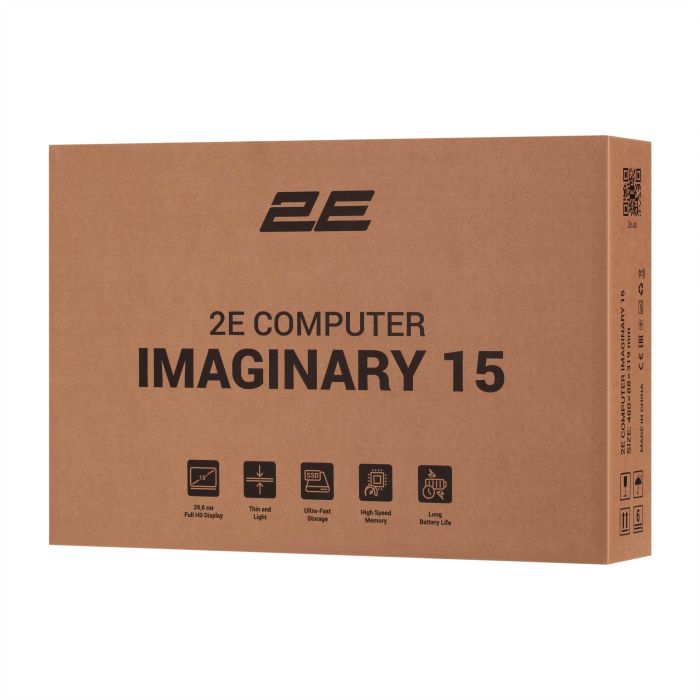2E Notebook Imaginary 15.6" FHD IPS AG, Intel i5-1235U, 16GB, F512GB, UMA, Win11P, Black