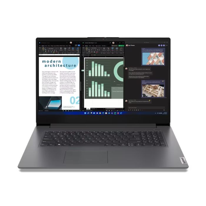 Lenovo Notebook V17-G4 17.3" FHD IPS AG, Intel i3-1315U, 16GB, F512GB, UMA, Win11P, grey