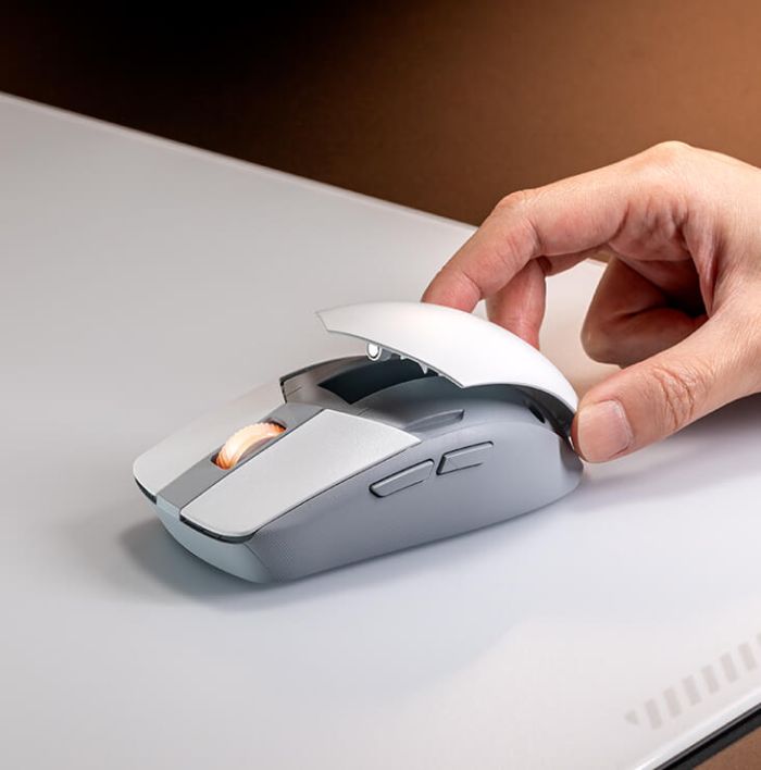 Миша ASUS ROG Strix Impact III, RGB, WL/BT, білий