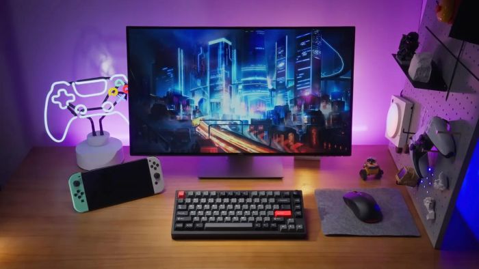 Клавіатура механічна Lemokey  P1 Pro 84Key, Keychron Super Brown, WL/BT/USB-A, QMK/VIA, Hot-Swap, EN/UKR, RGB,  Knob, Carbon Black