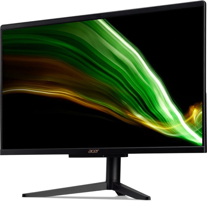 Комп'ютер персональний моноблок Acer Aspire C24-1600 23.8" FHD, Intel P N6005, 8GB, F256GB, UMA, WiFi, кл+м, Lin, чорний