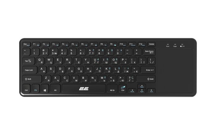 Клавіатура ножнична 2E KT100 78key, WL, EN/UK, чорний