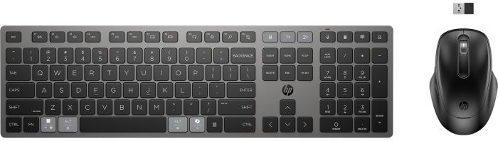 Комплект клавіатура та миша HP 720 Multi-Device Rechargeable, BT, EN/UK, чорний