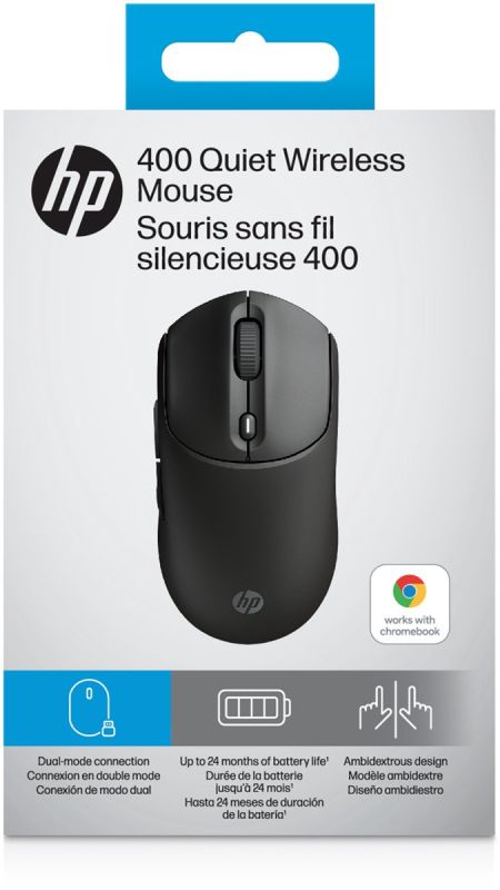Миша HP 400 Quiet, WL/BT, чорний