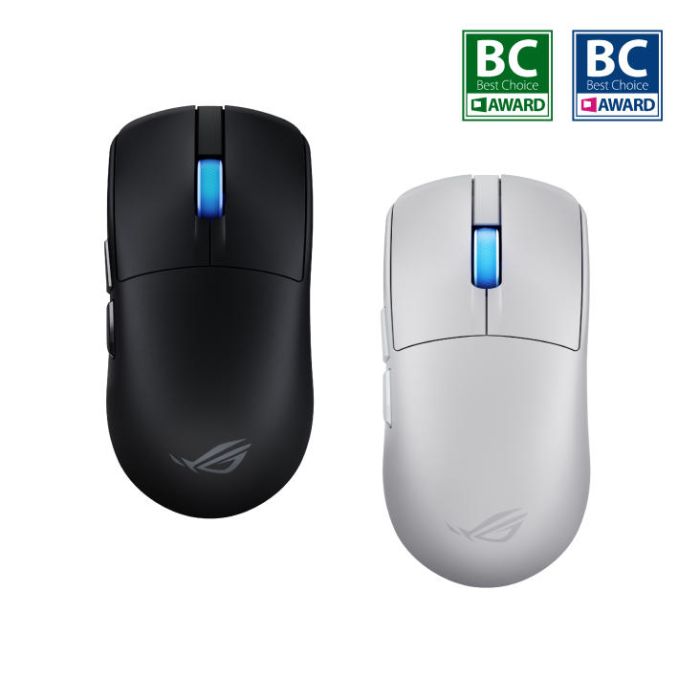 Миша ASUS ROG Harpe II Ace, USB-A/WL/BT, білий