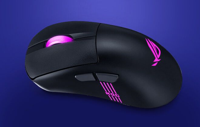 Миша ASUS ROG Keris II Origin, RGB, USB-A/WL/BT, чорний