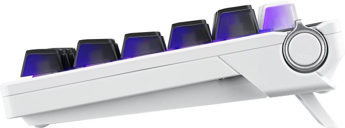 Клавіатура механічна ASUS ROG Azoth X 81key, NX Snow, USB-A/WL/BT, EN, RGB, білий