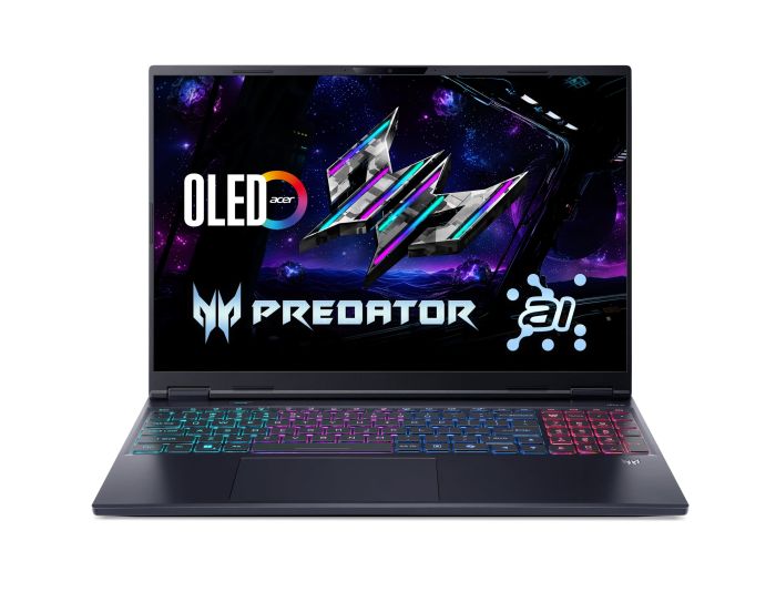 Acer Notebook Predator Helios Neo 16S PHN16S-71 16" OLED, Intel U9-275HX, 64GB, F2TB, NVD5070-8, Lin, black
