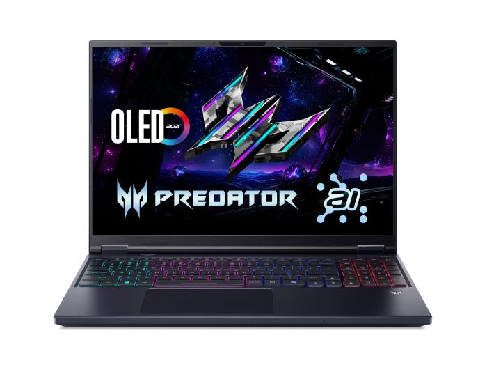 Ноутбук Acer Predator Helios Neo 16 PHN16-73 16" WQXGA IPS, Intel U9-275HX, 32GB, F1TB, NVD5060-8, Lin, чорний