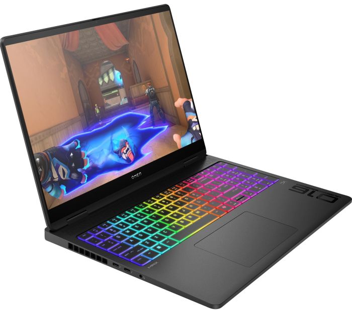 HP Notebook OMEN MAX 16-ah0041ua 16" 2.5K OLED, Intel U7-255HX, 64GB, F2TB, NVD5080-16, DOS, чорний