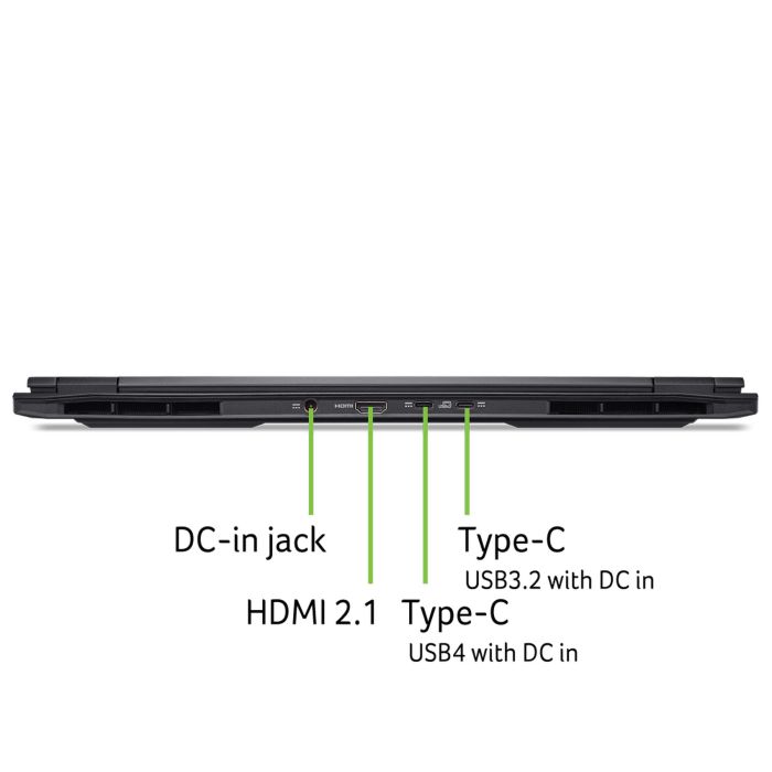 Acer Notebook Nitro 16S AN16S-61 16" WUXGA IPS, AMD R7-350, 32GB, F1TB, NVD5060-8, Lin, black