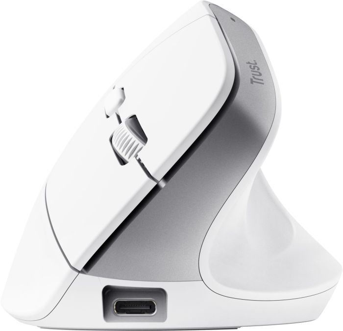 Миша Trust Bayo+ Multidevice Ergonomic, BT/WL/USB-A, біла