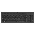 Клавіатура мембранна HP 220, 104key, WL, EN/UK, чорний