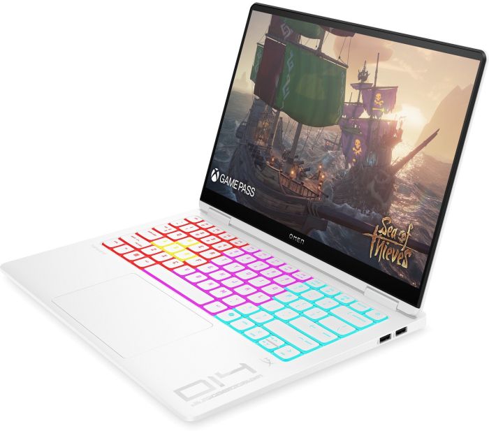 HP Notebook OMEN Transcend 14-fb1006ua 14" 3K OLED, Intel U7-255H, 32GB, F1TB, NVD5060-8, Win11, білий