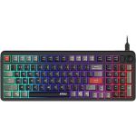Клавіатура мембранна MSI FORGE GK110 UA 98key, USB-A, EN/UKR/RU, LED, чорний