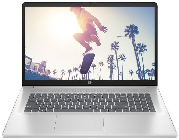 HP Notebook 17-cn4044ua 17.3" FHD IPS AG, Intel 3-100U, 16GB, F512GB, UMA, DOS, silver