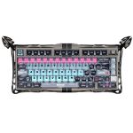 Клавіатура механічна GravaStar Mercury V75 Pro 80keys, Magnetic Jade Gaming, 8K, USB-A, RGB, Cyberpunk