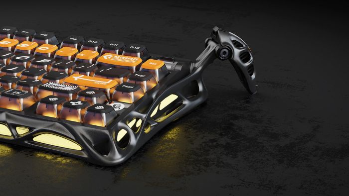 Клавіатура механічна GravaStar Mercury K1 Pro 80keys, GravaStar x Kailh Speedy Mint, BT/WL/USB, CyberFlare