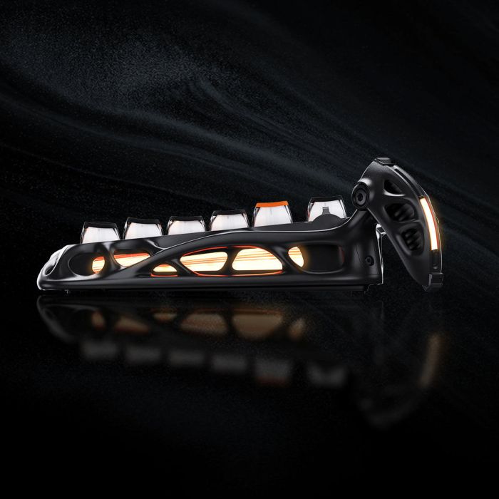 Клавіатура механічна GravaStar Mercury K1 Pro 80keys, GravaStar x Kailh Speedy Mint, BT/WL/USB, CyberFlare