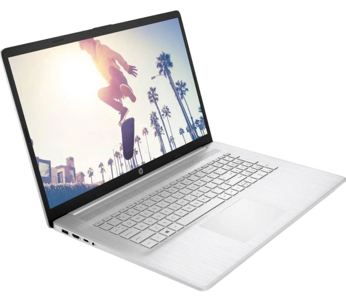 Ноутбук HP 17-cp3017ua 17.3" FHD IPS AG, AMD R7-7730U, 16GB, F1TB, UMA, DOS, сріблястий