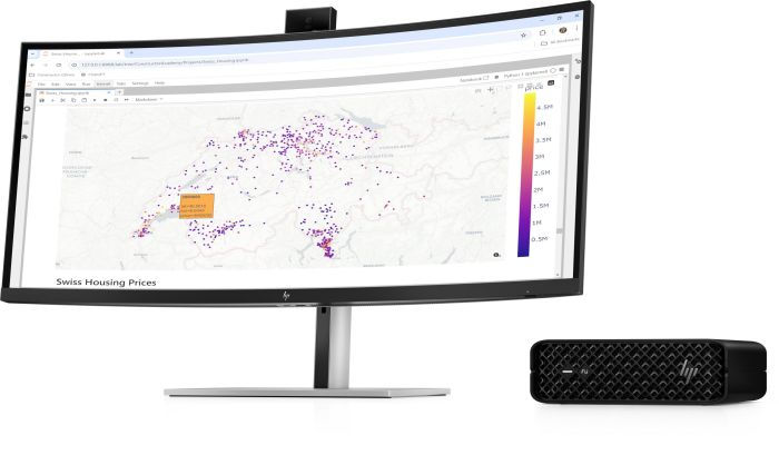 Рабочая станция HP Z2 Mini G1i, Intel U7-265, 16GB, F512GB, NVD A1000-8, WiFi, кл+м, Win11P