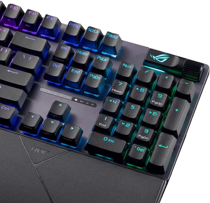 Клавіатура механічна ASUS ROG Strix Scope II X, 104key, USB-A, EN/UK, RGB, чорний