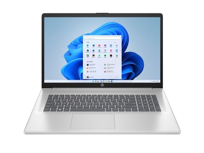 Ноутбук HP 17-cn4049ua 17.3" FHD IPS AG, Intel 3-100U, 16GB, F512GB, UMA, Win11, серебристый