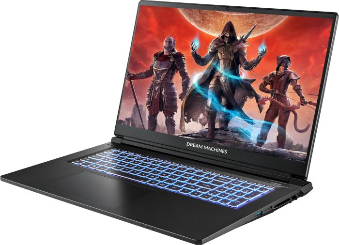 Ноутбук Dream Machines RT5060-17 17.3FHD IPS, AMD AI 7 350, 32GB, F1TB, NVD5060-8, DOS, чорний