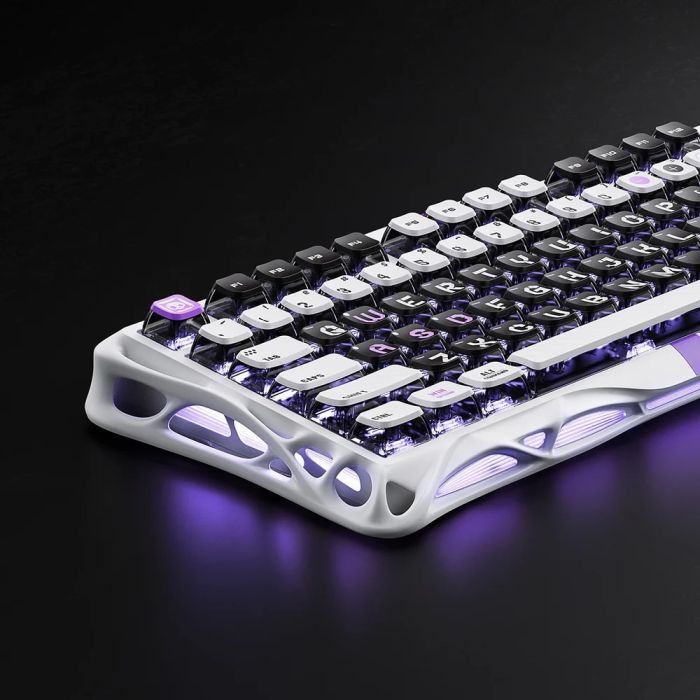 Клавіатура механічна GravaStar Mercury V75 80keys, Magnetic Jade Pro, 8K, USB-A, RGB, Mecha Gray