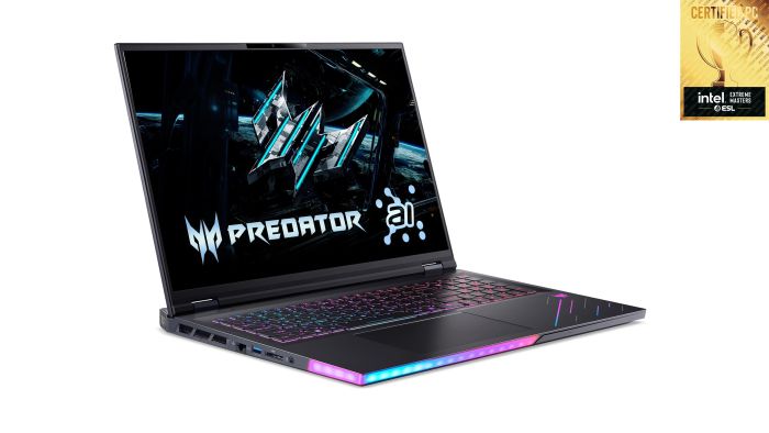 Acer Notebook Predator Helios 18 PH18-73 18" WQUXGA IPS, Intel U9-275HX, 64GB, F2TB, NVD5090-24, Lin, black