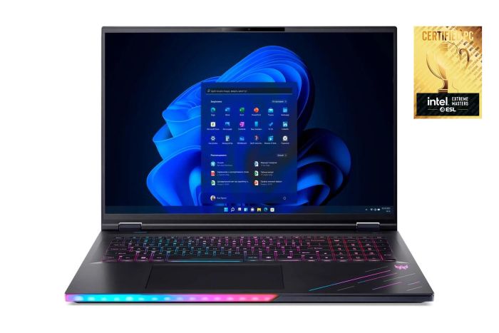 Acer Notebook Predator Helios 18 PH18-73 18" WQXGA IPS, Intel U9-275HX, 192GB, F5TB, NVD5080-16, Win11P