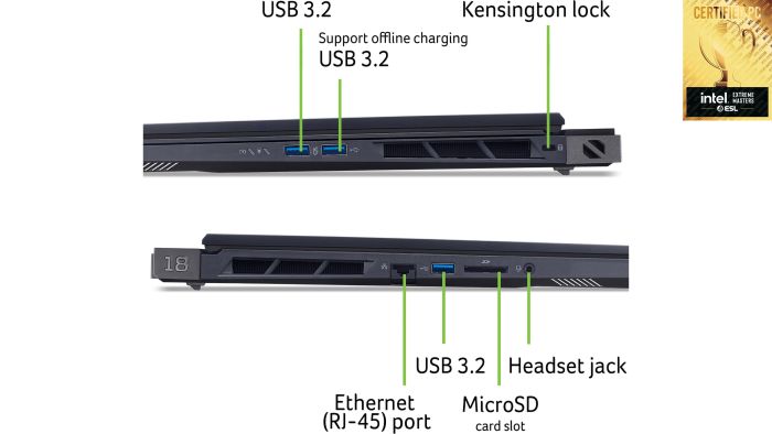 Acer Notebook Predator Helios 18 PH18-73 18" WQXGA IPS, Intel U9-275HX, 64GB, F2TB, NVD5080-16, Lin, black