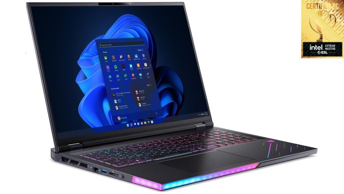 Acer Notebook Predator Helios 18 PH18-73 18" WQXGA IPS, Intel U9-275HX, 64GB, F2TB, NVD5080-16, Lin, black